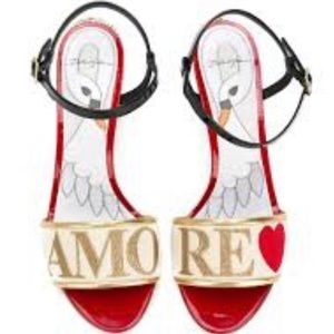 Dolce & Gabbana Amore Patent Leather 60mm Sandal
